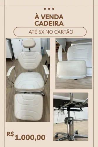 Cadeira reclinável para salão de beleza 