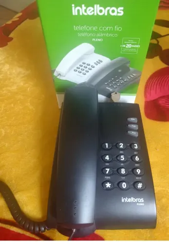 Telefone de Mesa Preto 