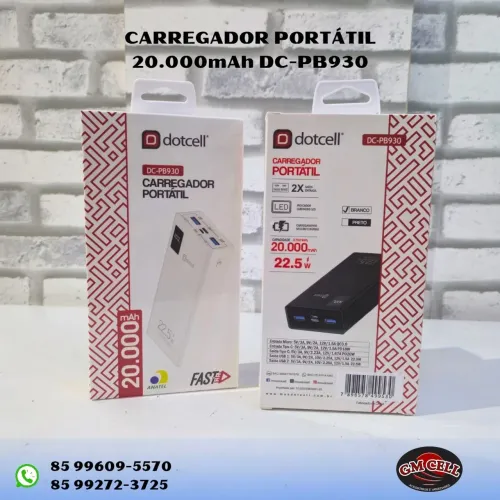 Carregador Portátil 20.000mAh dotcell