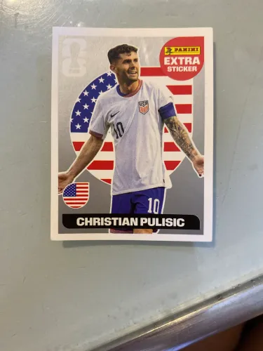 figurinha rara prata do Christian Pulisic!