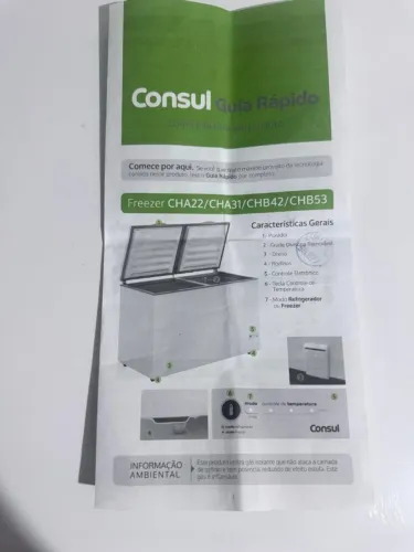 FREZZER/ REFRIGERADOR CONSUL 309 LITROS  127 VOLTS