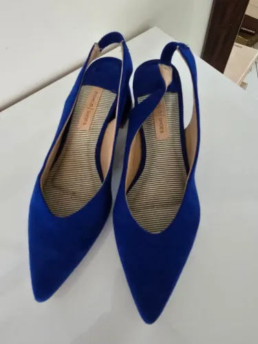 Scarpin azul 36 NOVO