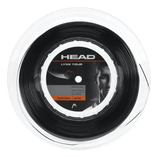 Rolo Corda Head Lynx Tour 18l 1.20mm Preta - Rolo Com 200 Metros