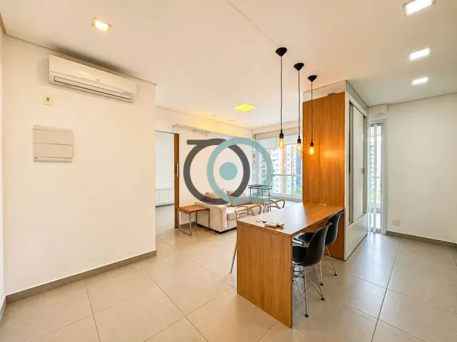 Apartamento com 1 dormitório para alugar, 68 m² por R$ 9.459,00/mês - Itaim Bibi - São Pau