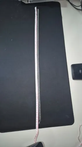 Corrente de aço inoxidavel, 90 gramas, 60cm