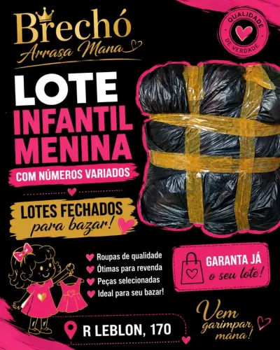Lote Roupas menina misto 50 peças