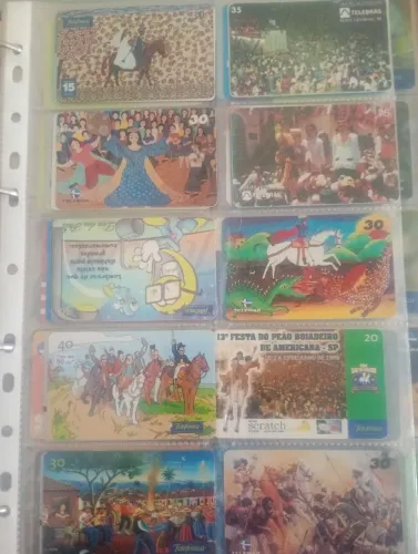 Cartões telefônicos antigos