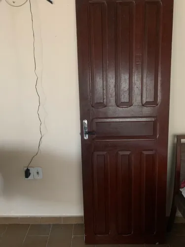 Porta madeira maciça.