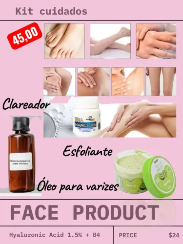 Promoção Kit cuidados para varizes