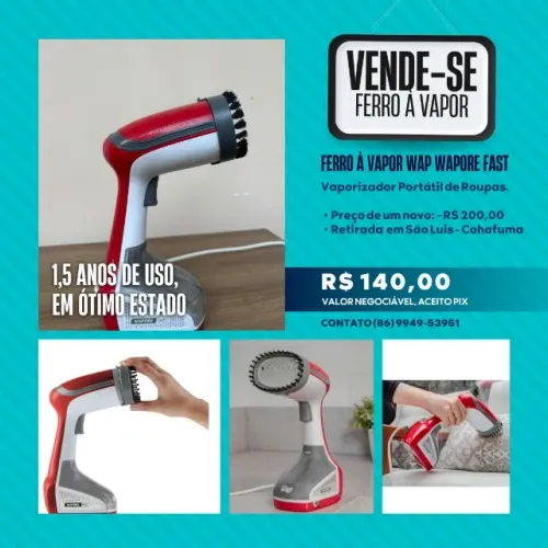 Ferro de passar à vapor