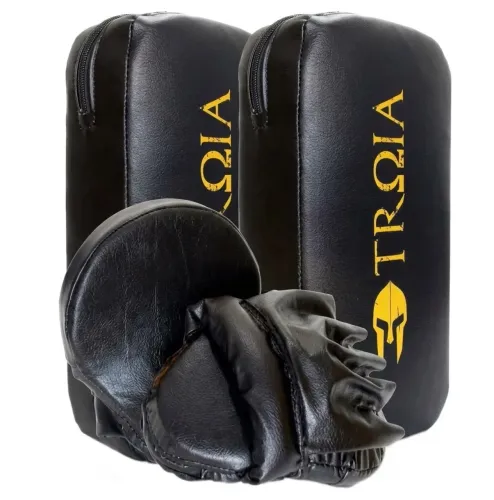 Kit Aparador De Chute E Manopla Foco Muay Thai Troia