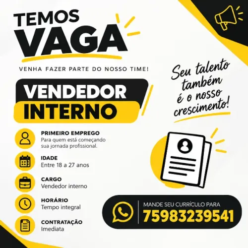 Primeiro emprego (18 a 25 anos).