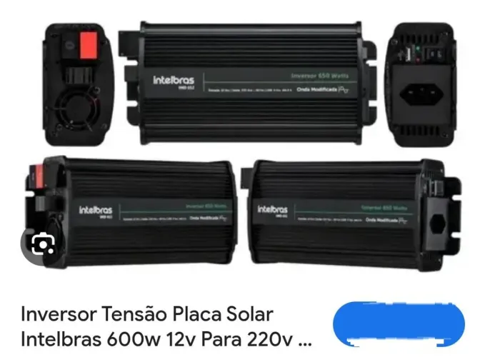 Inversor de alimentação 12v p/ 210v ou 110v / 600w