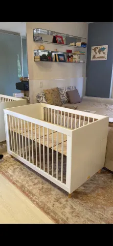 Berço Lilibee Haus Branco | Muito Novo | Vira Mini Cama | Alto Padrão