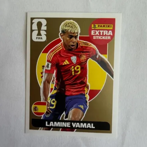 Figurinha LAMINE YAMAL LEGEND GOLD OURO Copa do Mundo FIFA 2026 (ORIGINAL)