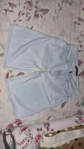 Calção Baggy Azul Claro