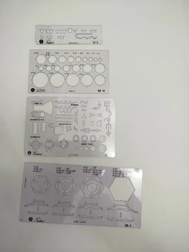 Lote 4 Gabaritos Técnicos Trident (M2, M4, M6, E1) usados