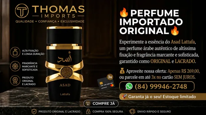 Perfume árabe Asad tradicional ORIGINAL 