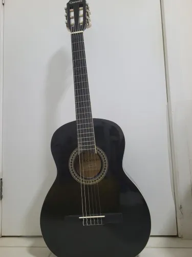 Violão Giannini GWNX6 BK Preto + Capa + Material de Estudo