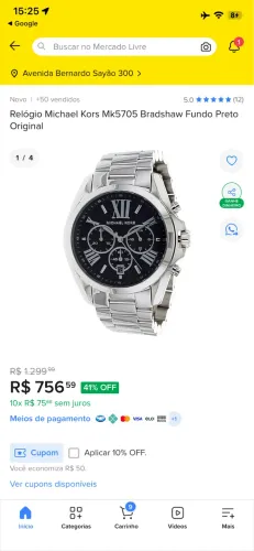 Relógio Michael kors original