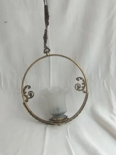 Lustre de teto e cúpula de vidro 30 x 31