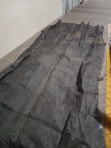 Lona Tela 7x4 Mt Preta Proteção Caminhão Graneleiro