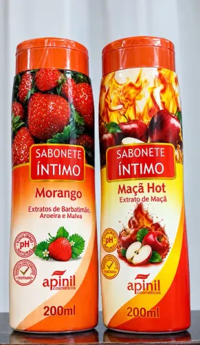 Kit sabonete íntimo Morango/ Maçã Hot