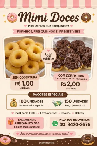 Mini Donuts Doces