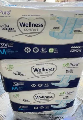 Kit 4 Fraldas Geriátricas