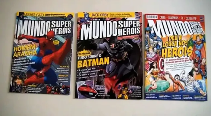 Mundo dos Super heróis Nº2, Nº3 e Nº38 e Herói Gold Nº38 - Lote