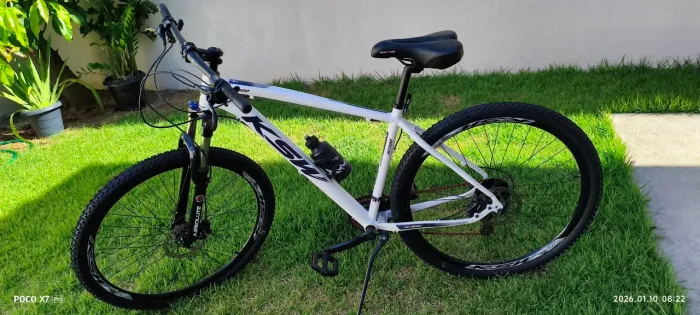 Bicicleta aro 29 KSW 24 V Shimano/freio hidráulico/trava/k7
