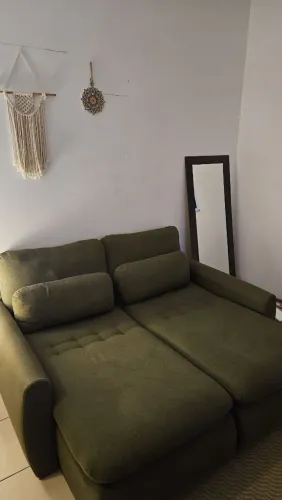 Sofa retratil verde 190cm