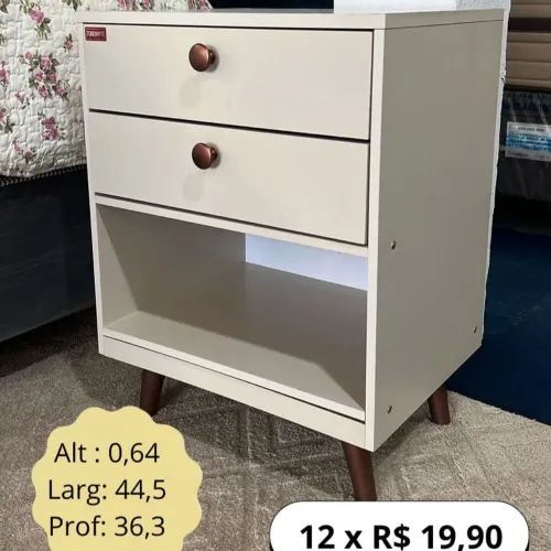 PROMOÇÃO URGENTE - Mesinha de Cabeceira 100% MDF por apenas 12x R$19,90