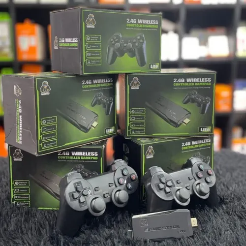 Videogame Gamestick 4k, 2 controles sem fio +20mil jogos. NOVO!