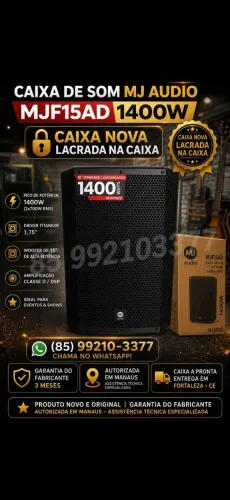 Caixa MJ AUDIO MJF15AD 1400W