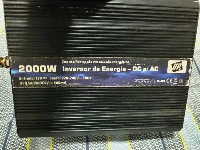 Inversor Tensão Veicular 2000w - 12v Para 220v