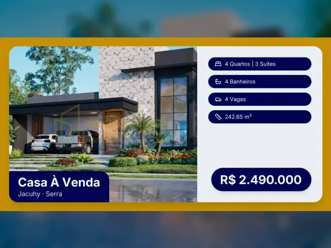 Seu novo lar em Jacuhy: Casa sofisticada com 4 quartos e área de lazer!
