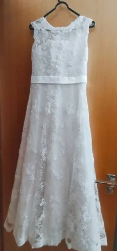 Vestido Branco Daminha - Tam 10/12anos