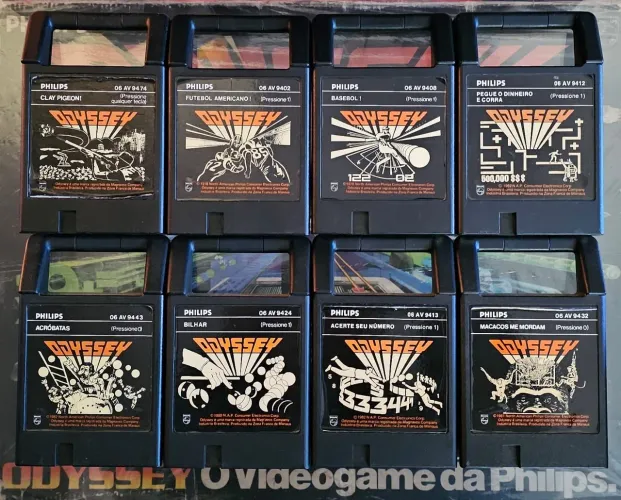 Jogos para videogame Philips Odyssey Lote Com 08 cartuchos top