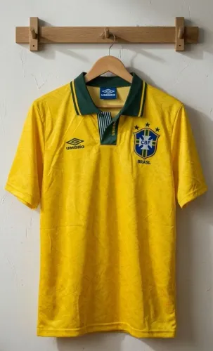 Camisa futebol Brasil 91 retro vintage