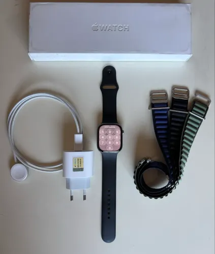 Apple Watch Series 11 46mm Original + 4 Pulseiras + Caixa + Carregador