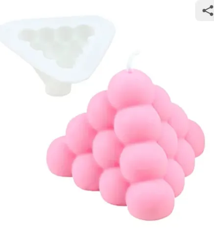 Molde de Silicone Piramide Bolhas