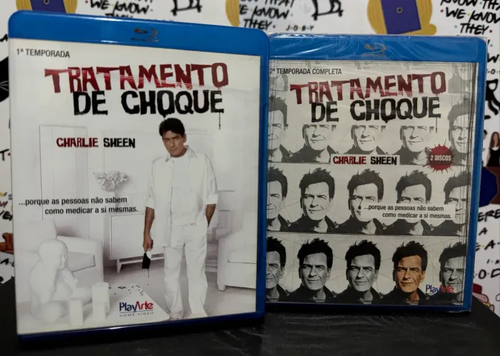 BOX BLU-RAY TRATAMENTO DE CHOQUE ANGER MANAGEMENT CHARLIE SHEEN SERIE COMPLETA