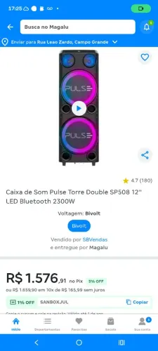 Caixa de som pulse