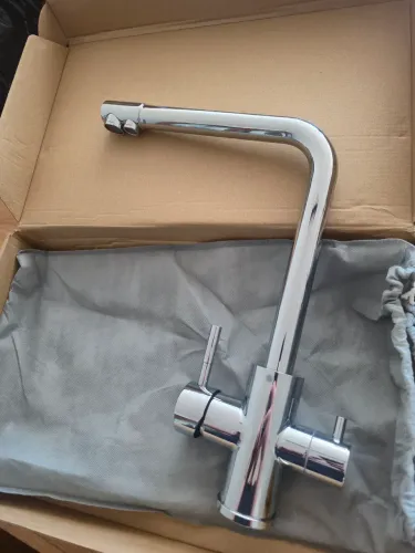 Torneira metal.inox cromado monocomando com entrada para filtro