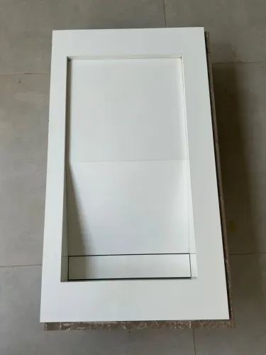 Pia para banheiro porcelanato branco 90 x 50