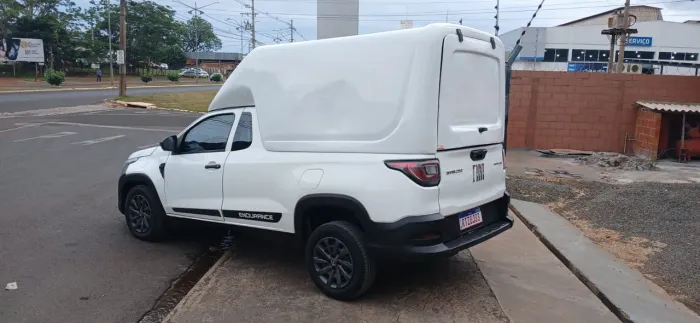 Capota Baú Modelo Meia Tampa Fiat Strada Cabine Simples até ano 2026