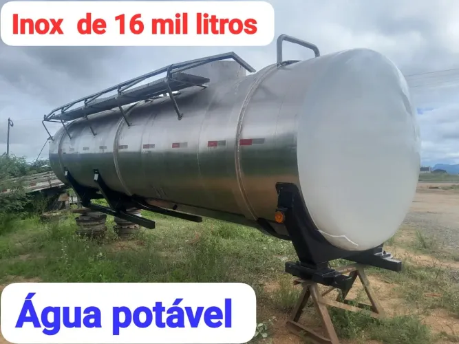 Tanque pipa inox de  16 mil litros pra água potável 