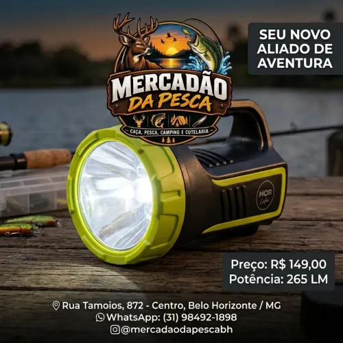 Lanterna Power Led Mor