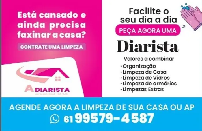 Diarista com referência e experiência